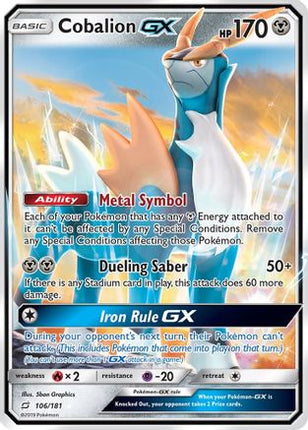 Cobalion GX - 106/181 [SM - Team Up] Holofoil