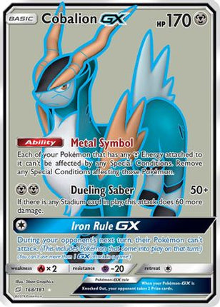 Cobalion GX (Full Art) - 168/null [SM - Team Up] Holofoil