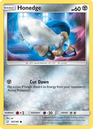 Honedge - 107/null [SM - Team Up] Reverse Holofoil