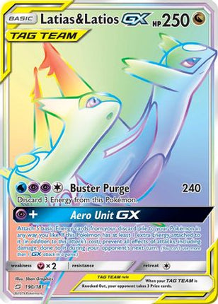 Latias & Latios GX (Secret) - 190/null [SM - Team Up] Holofoil