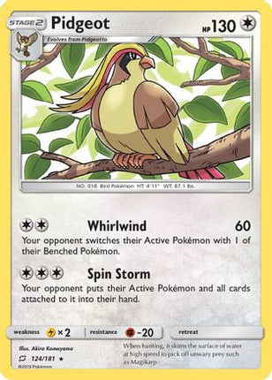 Pidgeot - 124/181 [SM - Team Up] Reverse Holofoil
