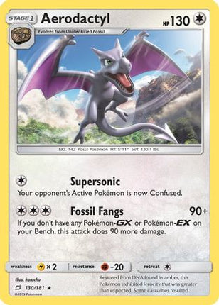 Aerodactyl - 130/181 [SM - Team Up] Reverse Holofoil