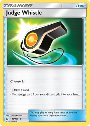 Judge Whistle - 146/181 [SM - Team Up] Reverse Holofoil