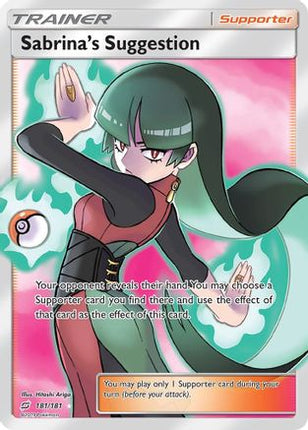 Sabrina's Suggestion (Full Art) - 181/181 [SM - Team Up] Holofoil