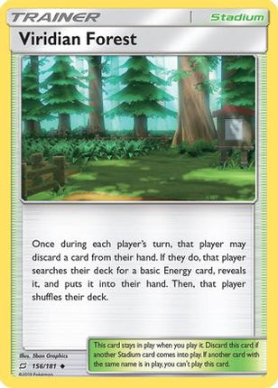Viridian Forest - 156/181 [SM - Team Up] Reverse Holofoil