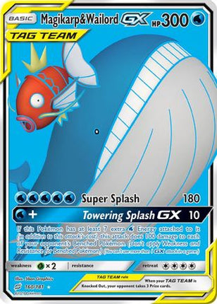 Magikarp & Wailord GX (Full Art) - 160/null [SM - Team Up] Holofoil