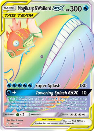 Magikarp & Wailord GX (Secret) - 183/null [SM - Team Up] Holofoil
