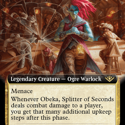 Obeka, Splitter of Seconds (Extended Art) [Outlaws of Thunder Junction] Foil