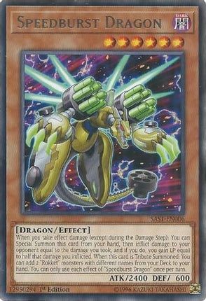 Speedburst Dragon (Rare) [SAST-EN006] 1st Edition