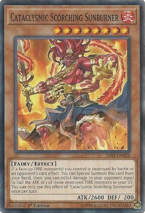 Cataclysmic Scorching Sunburner (Common / Short Print) [SAST-EN028] 1st Edition