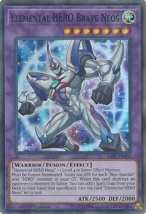 Elemental HERO Brave Neos (Super Rare) [SAST-EN035] Unlimited