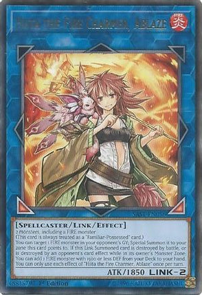 Hiita the Fire Charmer, Ablaze (Rare) [SAST-EN056] 1st Edition