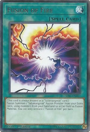 Fusion of Fire (Rare) [SAST-EN057] 1st Edition