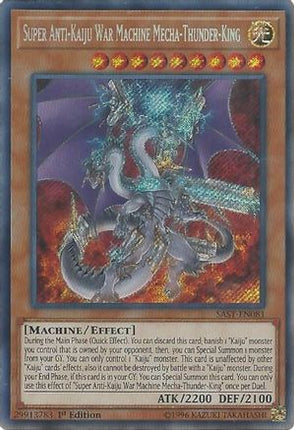 Super Anti-Kaiju War Machine Mecha-Thunder-King (Secret Rare) [SAST-EN081] Unlimited