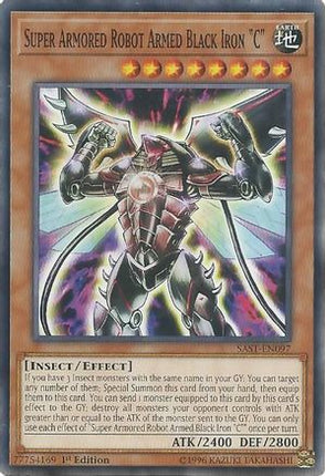 Super Armored Robot Armed Black Iron "C" (Common / Short Print) [SAST-EN097] Unlimited