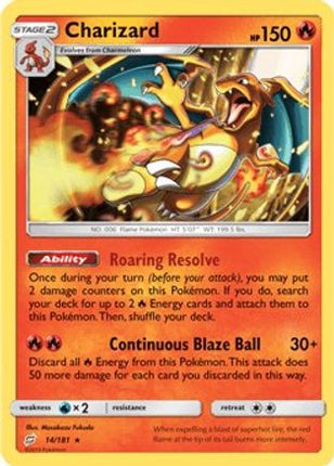 Charizard - 14/181 (SM Team Up) [Deck Exclusives] Holofoil