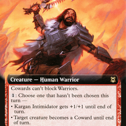 Kargan Intimidator (Extended Art) [Zendikar Rising]