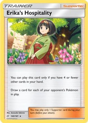 Erika's Hospitality - 140/181 (SM Team Up) [Deck Exclusives]