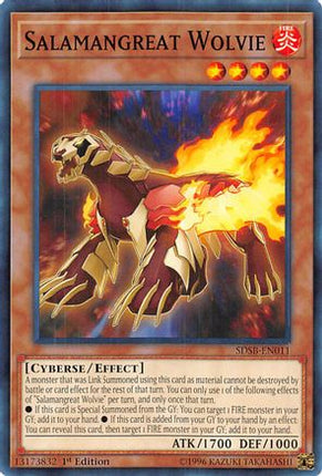 Salamangreat Wolvie (Common / Short Print) [SDSB-EN011] Structure Deck: Soulburner 1st Edition