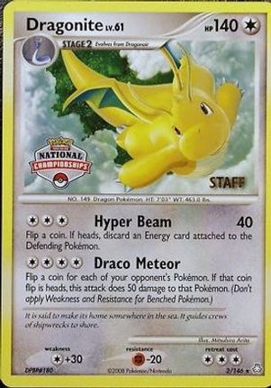 Dragonite - 2/146 (National Championships) [Staff] [League & Championship Cards]