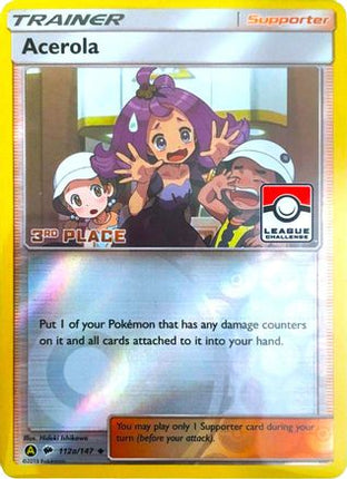 Acerola - 112a/147 (League Challenge) [3rd Place] [League & Championship Cards] Reverse Holofoil