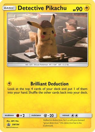 Detective Pikachu - SM194 - SM194/null [SM Promos] Holofoil