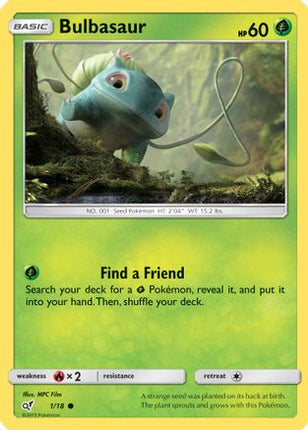 Bulbasaur (Holo Common) - 1/18 [Detective Pikachu] Holofoil