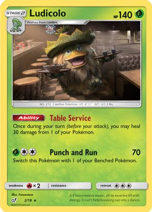 Ludicolo - 2/18 [Detective Pikachu] Holofoil