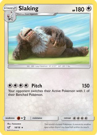 Slaking - 18/18 [Detective Pikachu] Holofoil