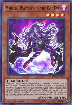 Medusa, Watcher of the Evil Eye (Super Rare) [INCH-EN028] 1st Edition