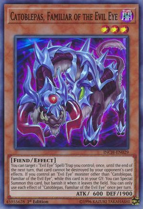 Catoblepas, Familiar of the Evil Eye (Super Rare) [INCH-EN029] 1st Edition