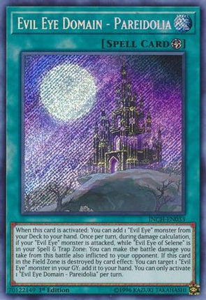 Evil Eye Domain - Pareidolia (Secret Rare) [INCH-EN033] 1st Edition
