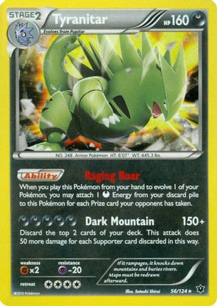 Tyranitar - 56/124 (Cosmos Holo) [Miscellaneous Cards & Products] Holofoil
