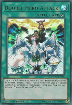 Double Hero Attack (Ultra Rare) [DUPO-EN005] 1st Edition