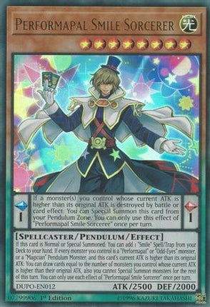 Performapal Smile Sorcerer (Ultra Rare) [DUPO-EN012] 1st Edition