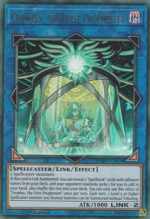 Crowley, the First Propheseer (Ultra Rare) [DUPO-EN028] 1st Edition