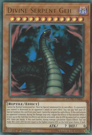 Divine Serpent Geh (Ultra Rare) [DUPO-EN047] 1st Edition