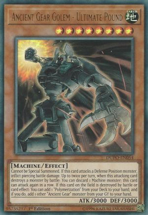 Ancient Gear Golem - Ultimate Pound (Ultra Rare) [DUPO-EN054] Unlimited