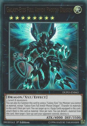 Galaxy-Eyes Full Armor Photon Dragon (Ultra Rare) [DUPO-EN063] 1st Edition