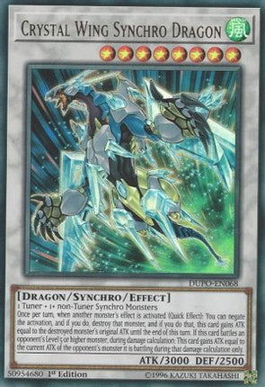 Crystal Wing Synchro Dragon (Ultra Rare) [DUPO-EN068] 1st Edition