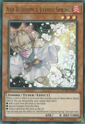Ash Blossom & Joyous Spring (Ultra Rare) [DUPO-EN077] Unlimited