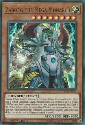 Zaborg the Mega Monarch (Ultra Rare) [DUPO-EN079] 1st Edition