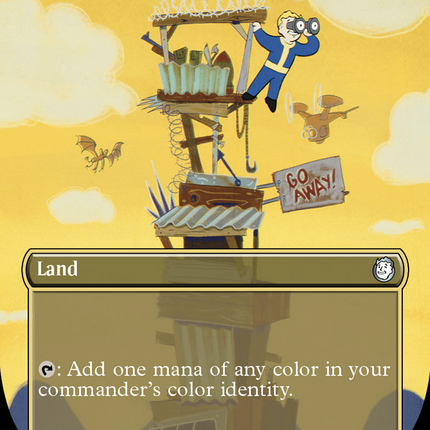 Command Tower (Borderless) [Fallout] Surge Foil