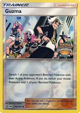 Guzma - 115a/147 (Regional Championships) [Staff] [League & Championship Cards] Reverse Holofoil