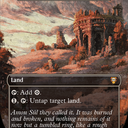 Deserted Temple (Borderless) [Tales of Middle-earth Commander] Surge Foil