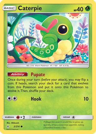 Caterpie - 2/214 [SM - Unbroken Bonds] Reverse Holofoil