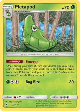 Metapod - 3/214 [SM - Unbroken Bonds]