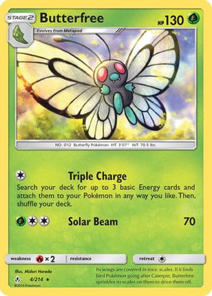 Butterfree - 4/214 [SM - Unbroken Bonds] Reverse Holofoil