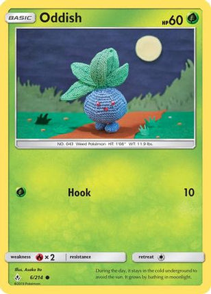 Oddish (6) - 6/214 [SM - Unbroken Bonds] Reverse Holofoil