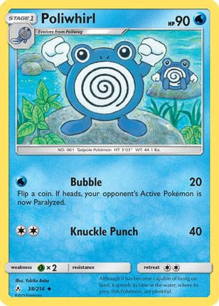 Poliwhirl - 38/214 [SM - Unbroken Bonds] Reverse Holofoil